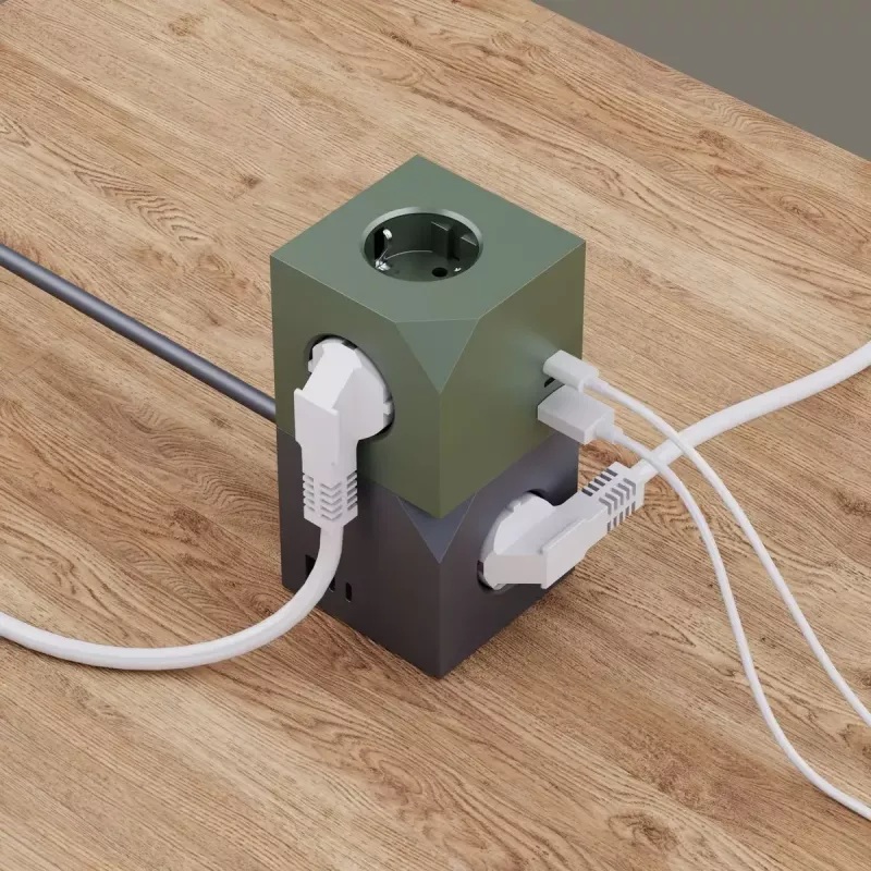 MicroConnect MC-CUBE015USBMAGNETIC USB magnetinis kištukinis kubas