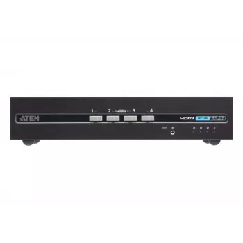 ATEN 4 prievadų USB HDMI dviejų ekranų saugus KVM jungiklis 4K Ultra HD