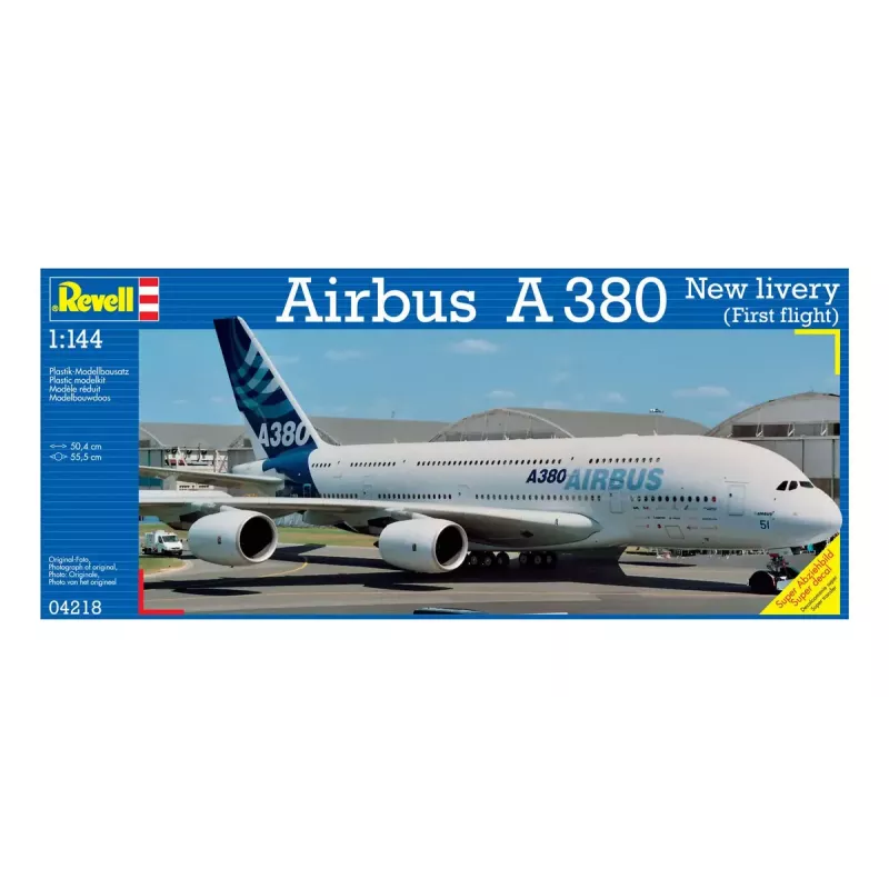 Modelis klijuoti Revell Airbus A 380 Nauji dažai Pirmasis skrydis