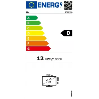 Liečiamasis monitorius Elo Touch Solutions E511214 21,5 colio 1920x1080 Full HD