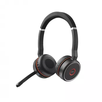 Ausinės „Jabra Evolve 75 SE MS“ stereo, laidinės ir belaidės Bluetooth, 30 m veikimo atstumas