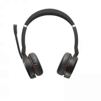Ausinės „Jabra Evolve 75 SE MS“ stereo, laidinės ir belaidės Bluetooth, 30 m veikimo atstumas