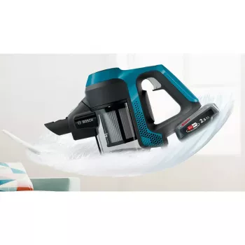 Bosch Serie 6 BBS611BSC belaidis 2-in-1 šluotinis siurblys, sausas valymas, be maišelio, juodas, 2,5 Ah