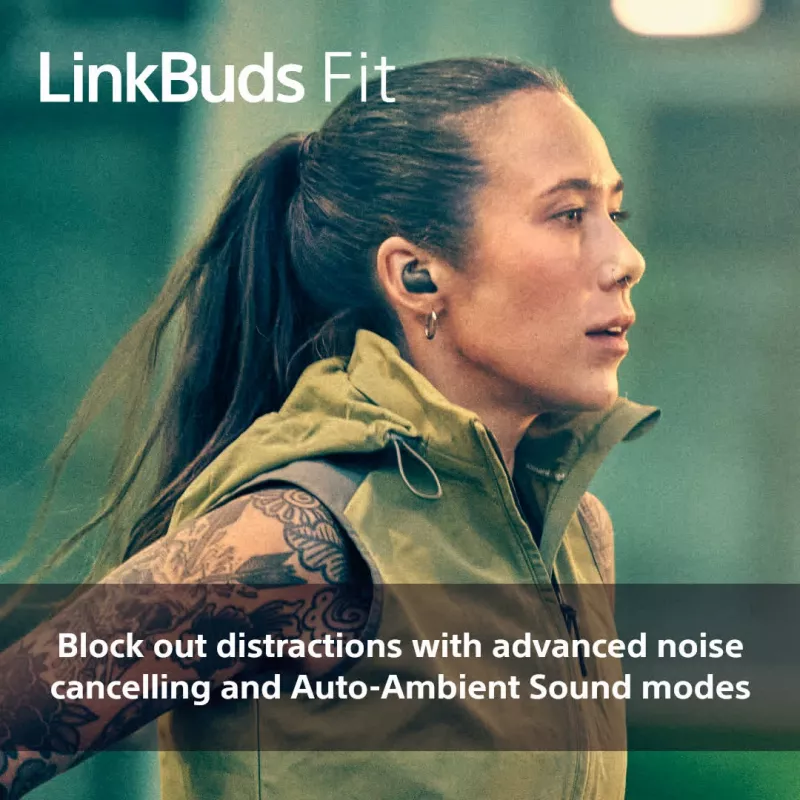 Sony LinkBuds Fit WFLS910NG ausinės / ausinių rinkinys Belaidės Į ausį Muzika/Kasdienis naudojimas Žalia