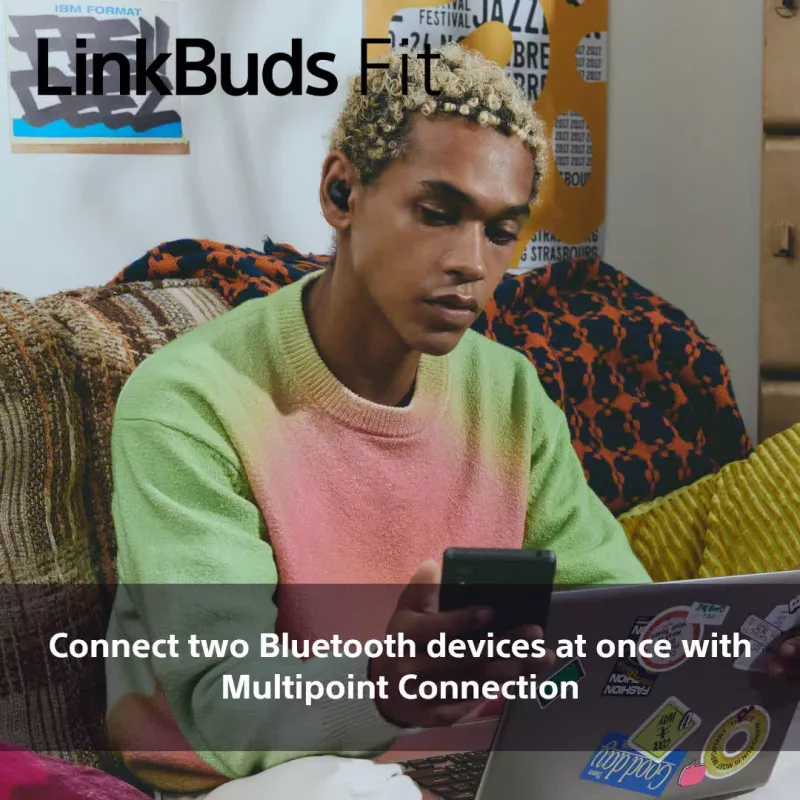 Sony LinkBuds Fit WFLS910NG ausinės / ausinių rinkinys Belaidės Į ausį Muzika/Kasdienis naudojimas Žalia