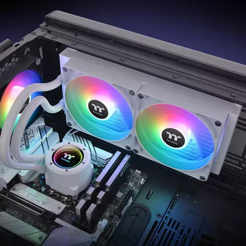 Vandens aušintuvas „Thermaltake“ CL-W377-PL14SW-A 14 cm Baltas 84.32 cfm