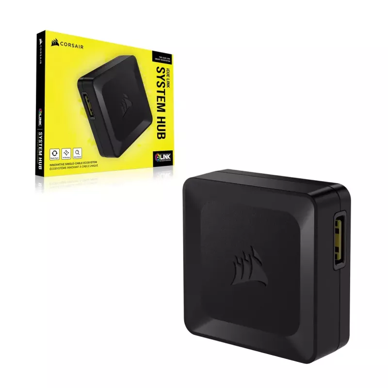 Ventiliatorių valdiklis Corsair iCUE LINK System Hub Juodas 1 vnt.