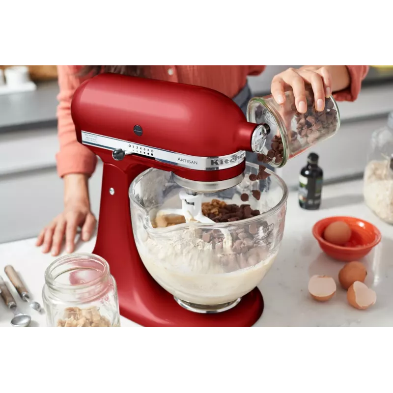 Virtuvinis kombainas KitchenAid Artisan 5KSM175PS – 300 W, 4,8 l nerūdijančio plieno dubuo, raudona