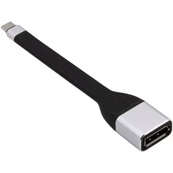Techly ICOC-USBC-DP12 vaizdo kabelio adapteris 0,131 m USB Type-C – DisplayPort, juodas