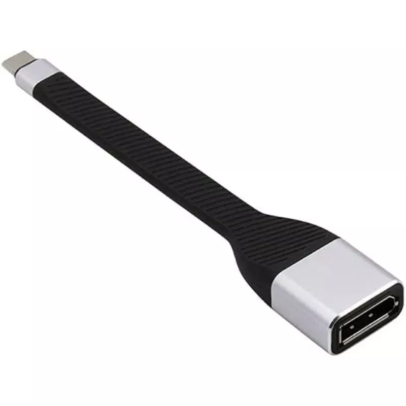 Techly ICOC-USBC-DP12 vaizdo kabelio adapteris 0,131 m USB Type-C – DisplayPort, juodas