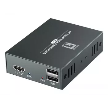 AV siųstuvas-imtuvas LEVELONE HVE-8111, 3840×2160, Cat6, USB-A/USB-B, DC 12V (2 vnt.)