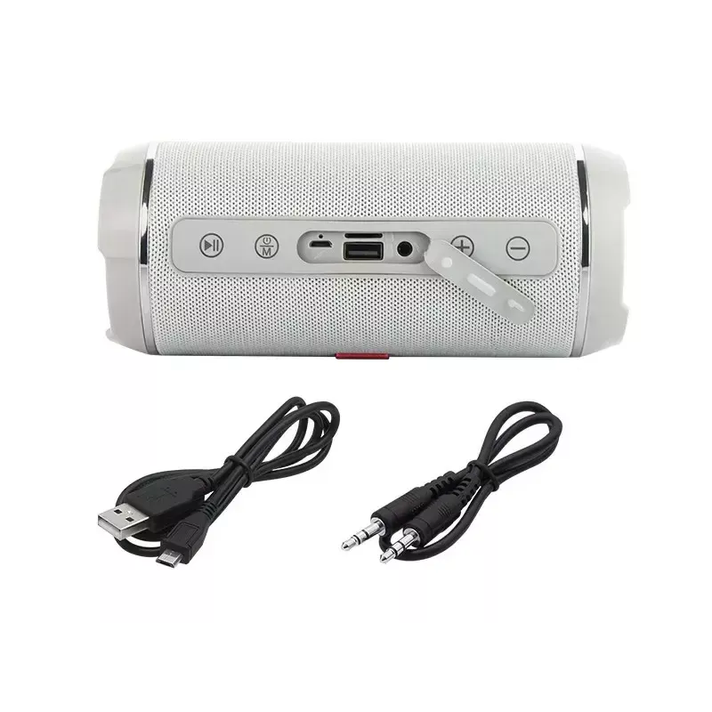 Mono belaidis garsiakalbis BLOW BT-460 PILKA — 5 W RMS, 2000 mAh baterija, Bluetooth 4.0, MicroSD, FM, AUX