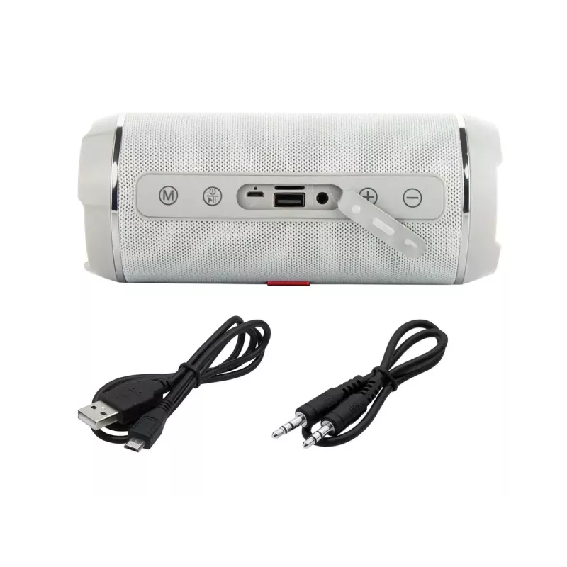 Mono belaidis garsiakalbis BLOW BT-460 PILKA — 5 W RMS, 2000 mAh baterija, Bluetooth 4.0, MicroSD, FM, AUX