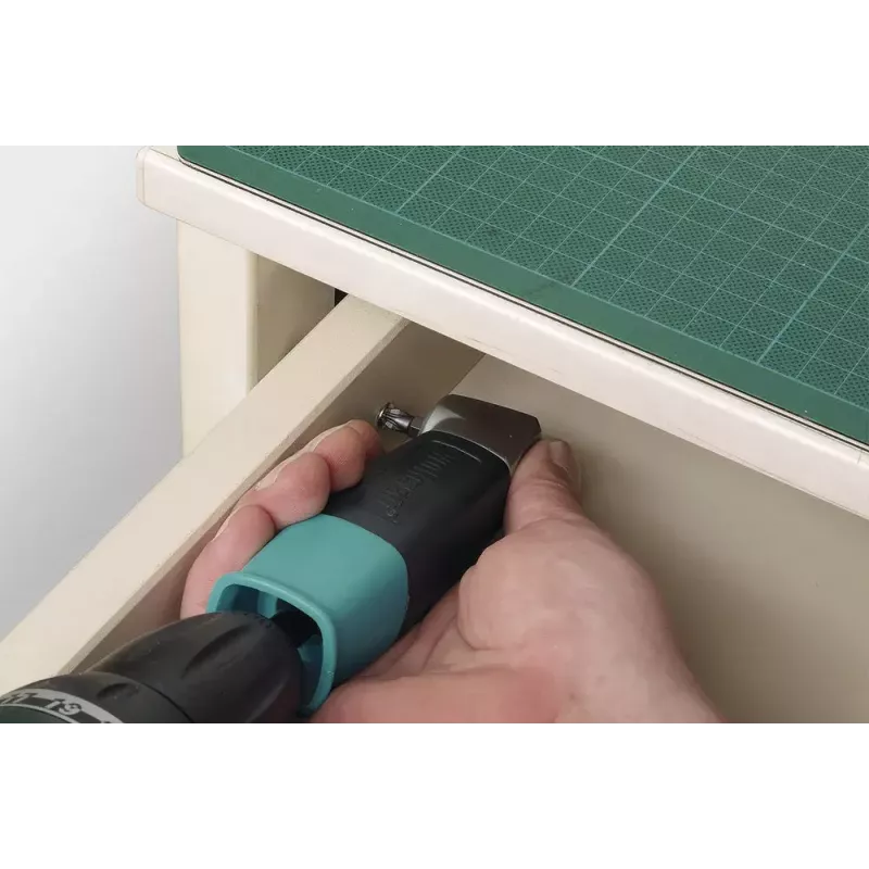 Kampinė pavara atsuktuvui Wolfcraft 4688000, šešiabriaunis kotas 6,35 mm, maks. sukimo momentas 13 N·m, 400 aps./min., juoda