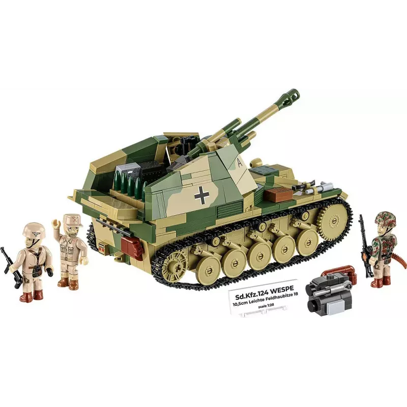 Cobi blokų rinkinys SD.KFZ.124 Wespe, 860 dalių