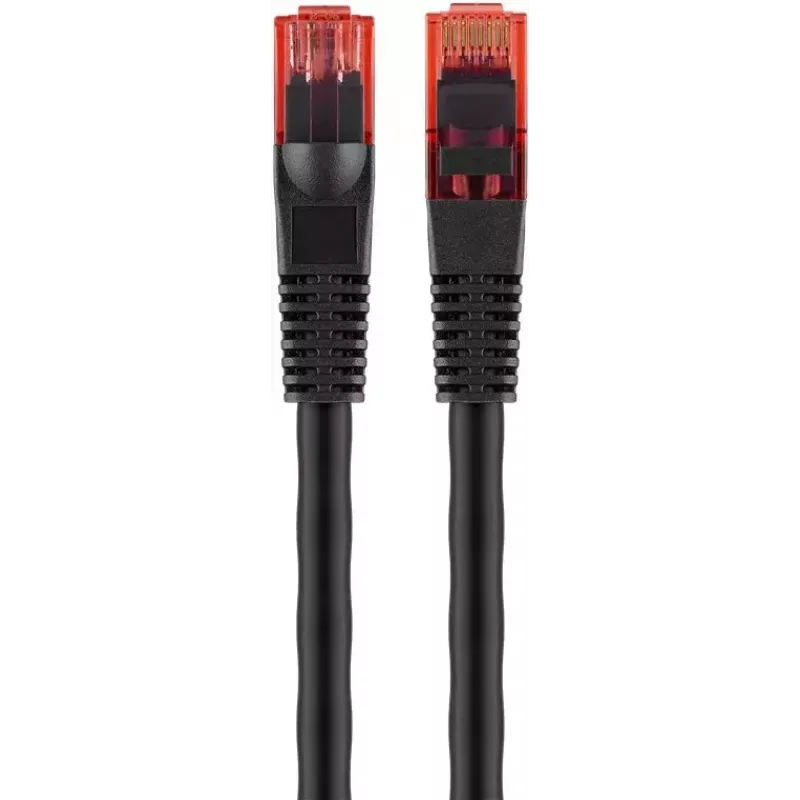 Goobay 55434 RJ-45 Cat6 tinklo kabelis 20 m juodas
