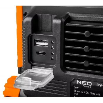 Nešiojamas prožektorius NEO tools 99-064, 3000 lm, 8000 mAh