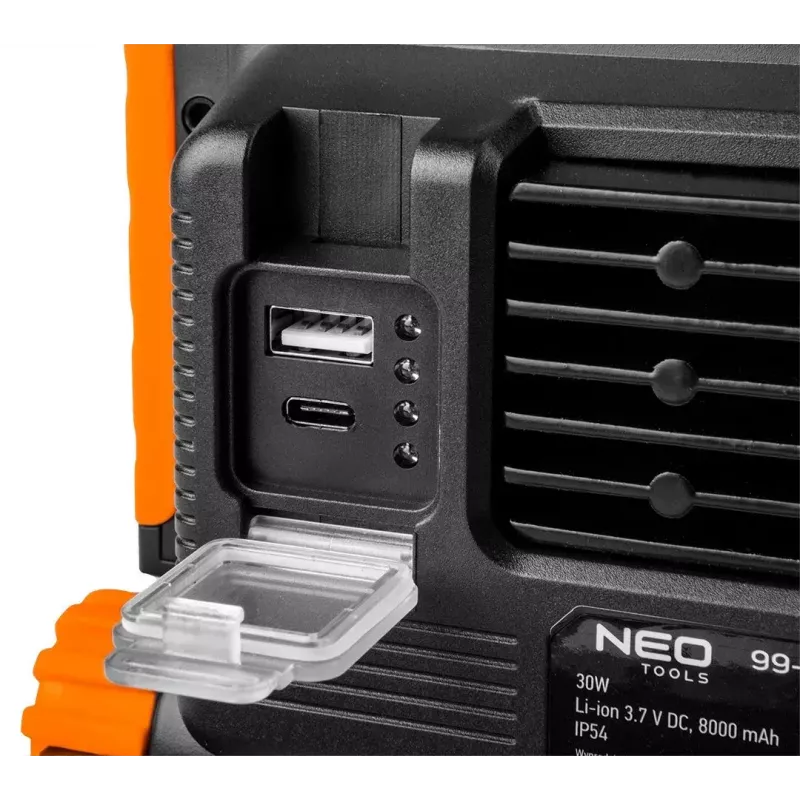 Nešiojamas prožektorius NEO tools 99-064, 3000 lm, 8000 mAh