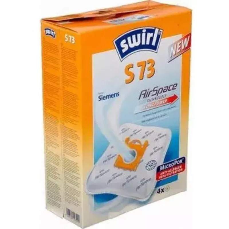 Dulkių maišelis Swirl S 73 AirSpace Universal (4 vnt.)