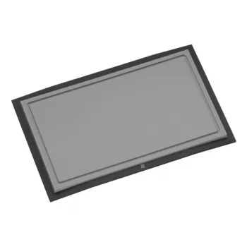 Pjaustymo lenta WMF Touch 32 x 20 cm plastikinė su nerūdijančio plieno rankena juoda/pilka