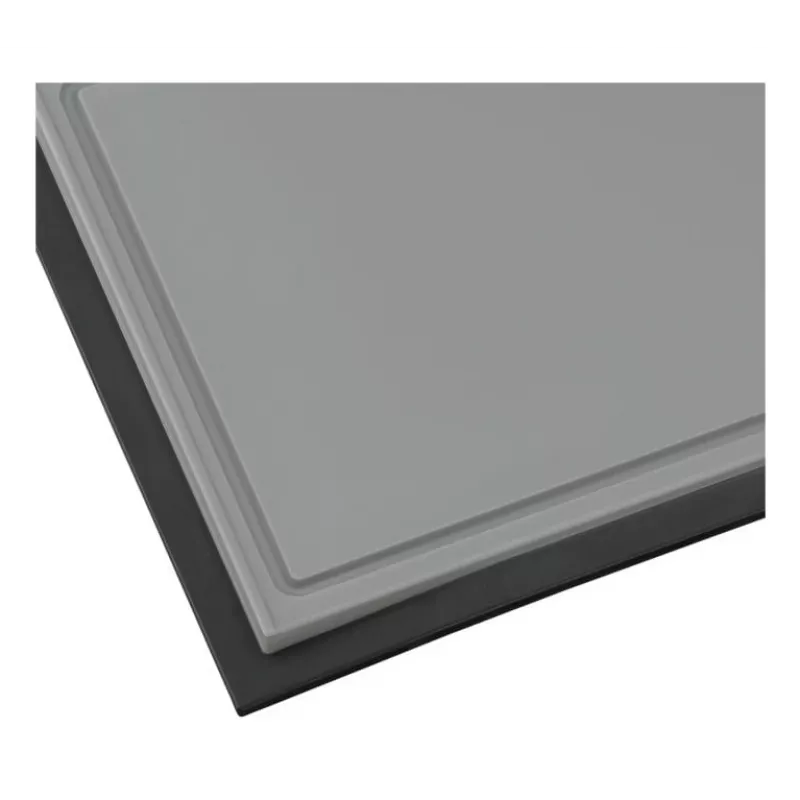 Pjaustymo lenta WMF Touch 32 x 20 cm plastikinė su nerūdijančio plieno rankena juoda/pilka