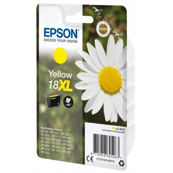 Kasetė Epson 18XL geltona 450 puslapių C13T18144012