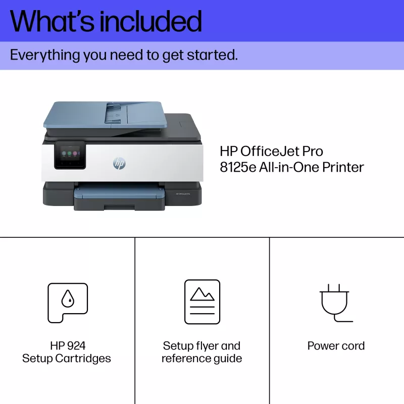 HP OfficeJet Pro 8125e belaidis daugiafunkcis spalvotas spausdintuvas, dvipusis spausdinimas, Instant Ink