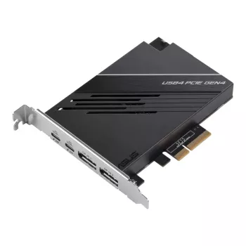 ASUS USB4 PCIe Gen4 kortelė – dviejų USB4 prievadų adapteris su DisplayPort 1.4