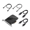 ASUS USB4 PCIe Gen4 kortelė – dviejų USB4 prievadų adapteris su DisplayPort 1.4