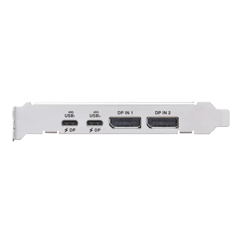 ASUS USB4 PCIe Gen4 kortelė – dviejų USB4 prievadų adapteris su DisplayPort 1.4