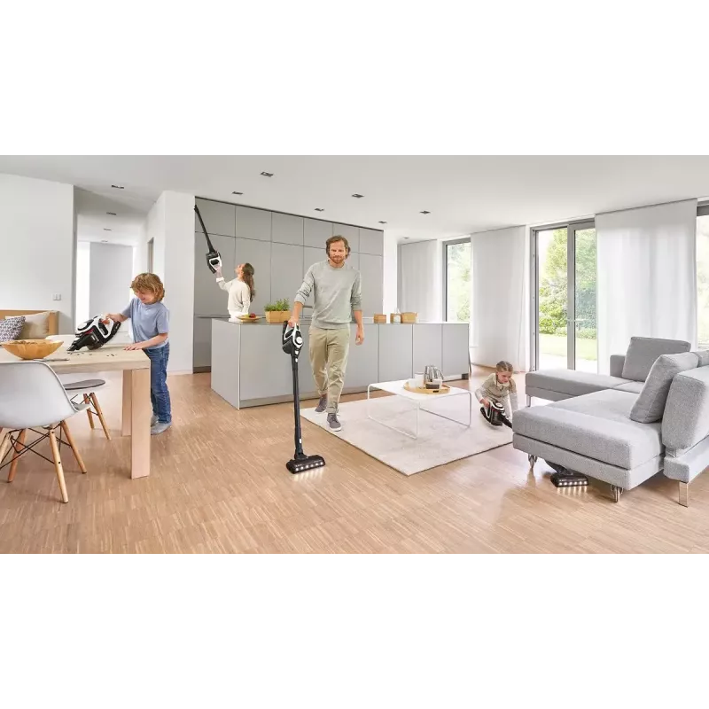 Bosch Serie 8 BBS8214 belaidis dulkių siurblys 2-in-1 (lazdinis/rankinis), 18V, 4 Ah, 65 min., baltas
