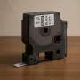 DYMO Autentiškos D1 etiketės | Juodas spaudinys ant skaidrios juostos | 6 mm x 7 m | Lipnios etiketės LabelManager etikečių spausdintuvams | Pagaminta Europoje