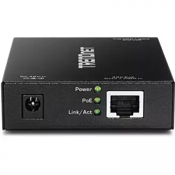 „Trendnet TPE-E100“ „Gigabit PoE+“ kartotuvas (juodas)