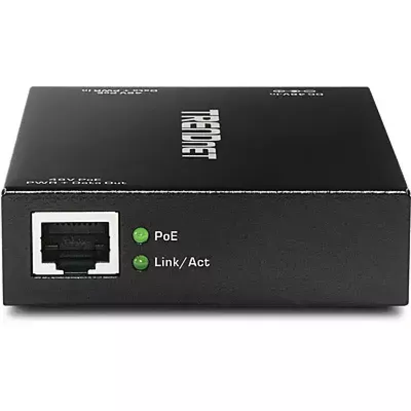 „Trendnet TPE-E100“ „Gigabit PoE+“ kartotuvas (juodas)
