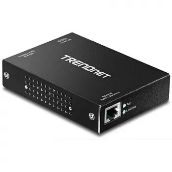 „Trendnet TPE-E100“ „Gigabit PoE+“ kartotuvas (juodas)