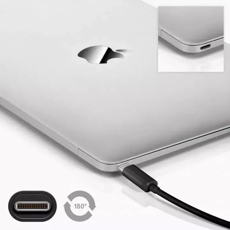Goobay USB 2.0 laidas 1 m Micro-USB B / USB C juodas