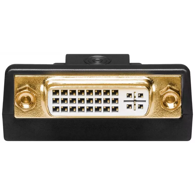 Goobay DisplayPort / DVI-D adapteris 1.1 su paauksuotais kontaktais, juodas