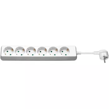 Goobay 6-kių lizdų ilgintuvas 1,5 m baltas 6 AC lizdai 3500 W