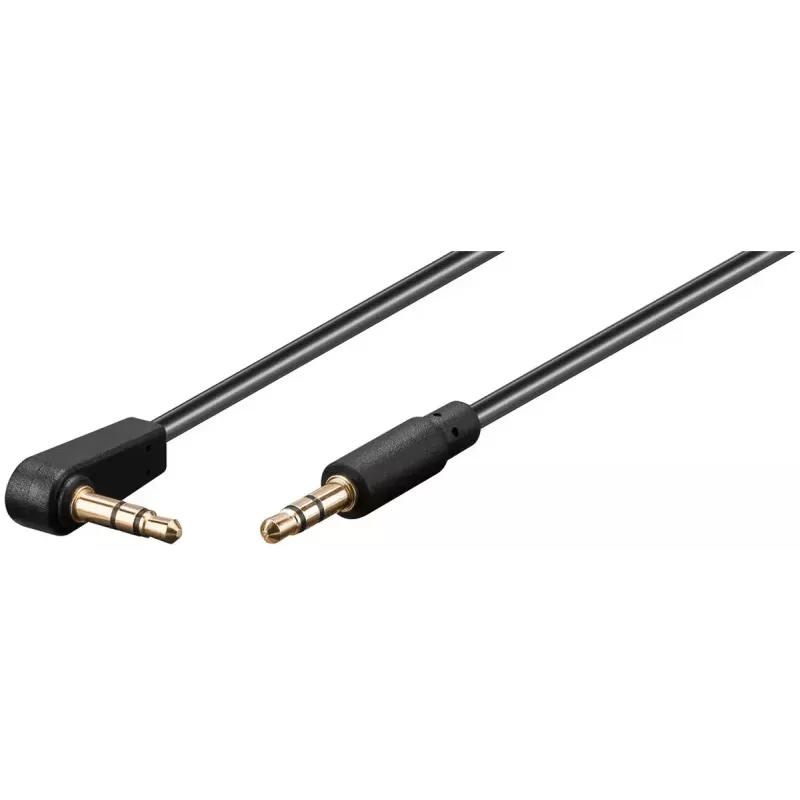 Garso laidas Goobay 67782 0,5 m 3,5 mm lizdas-lizdas juodas