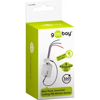 Goobay Baltas PIR jutiklis luboms 360° 6 m patalpoms