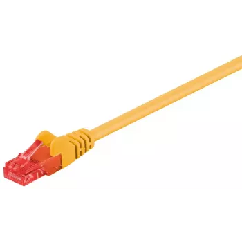 Pataisinis laidas Goobay CAT 6 U/UTP geltonas 1m