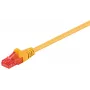 Pataisinis laidas Goobay CAT 6 U/UTP geltonas 1m