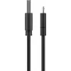 Goobay Micro-USB greito įkrovimo ir sinchronizavimo laidas 1 m USB 2.0 juodas