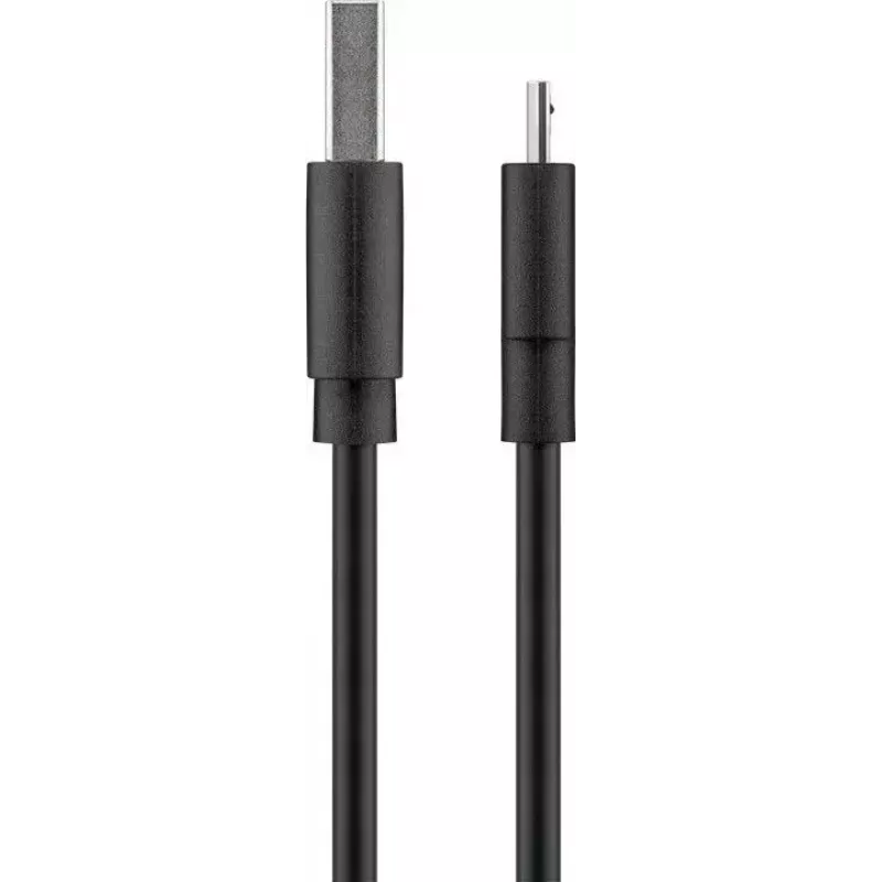 Goobay Micro-USB greito įkrovimo ir sinchronizavimo laidas 1 m USB 2.0 juodas