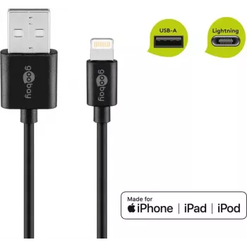 Goobay Lightning USB įkrovimo ir sinchronizavimo kabelis 0,5 m