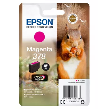 Kasetė Epson 378 rausvai raudona 360 puslapių rašalas C13T37834010