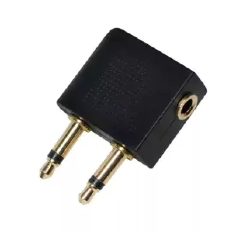 Prisitaikantis lizdo keitiklis LOGILINK CA1089 — 2×3,5 mm į 1×3,5 mm, auksuoti kontaktai, juodas