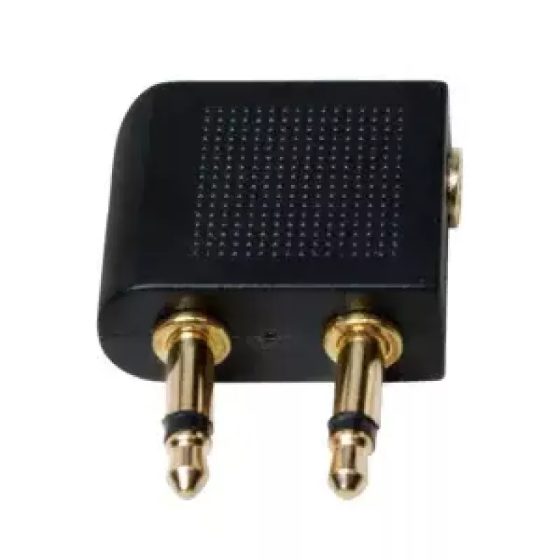 Prisitaikantis lizdo keitiklis LOGILINK CA1089 — 2×3,5 mm į 1×3,5 mm, auksuoti kontaktai, juodas