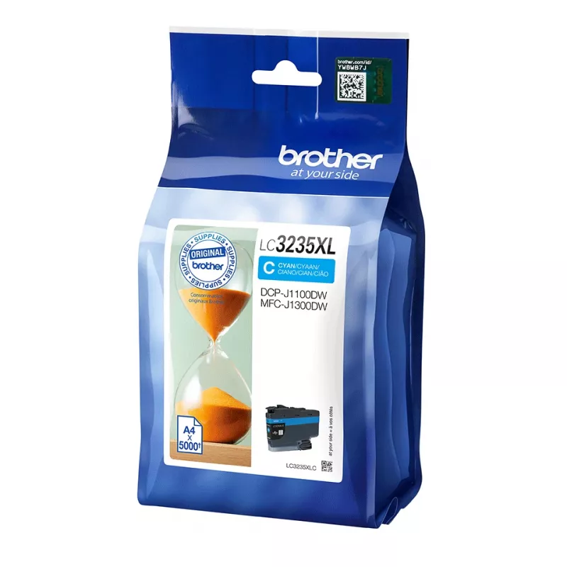 Originali Brother LC3235XLC rašalo kasetė (1 vnt.) – didelės talpos (XL) cianinė