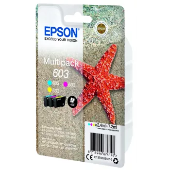 Originalus Epson kasečių rinkinys C13T03U54010 603 Multipack C M Y – standartinės talpos